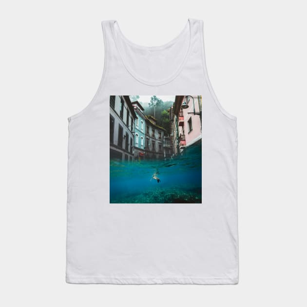 Water Town Tank Top by sherifarts